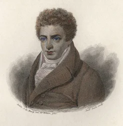 Retrato de Robert Fulton (1765-1815), ingeniero estadounidense. En “Retratos de Hombres Útiles”