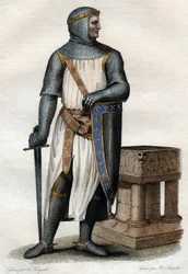 Retrato de Rollón (Roberto I) (860-ca. 927-933), líder vikingo y duque de Normandía.