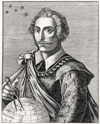 Retrato de Thomas Cavendish (1560-92) grabado por L Armessin