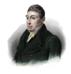 Retrato del general La Fayette (Marie Gilbert Mottier, Marqués de Lafayette) (1757-1834), aristócrata, oficial militar y político francés. en 