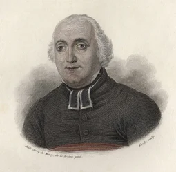 Retrato del Abate Carron (1760-1820), biógrafo, escritor moralista francés. en "Portraits des Hommes Useful".