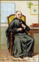 Retrato del Abad de la Espada (1712-1789). Cromolitografía de finales del siglo XIX