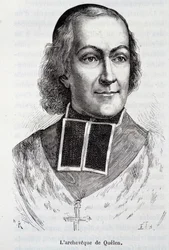 Retrato del Arzobispo Hyacinthe Louis de Quelen (1778-1839), prelado - en 