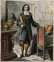 Retrato del ingeniero y físico alemán Otto von Guericke (1602-1686)