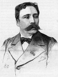 Retrato del pintor James Bertrand (1825-1887).