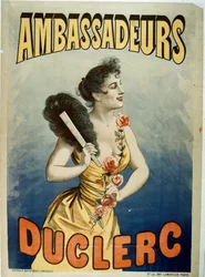 Póster publicitario de Duclerc en Les Ambassadeurs