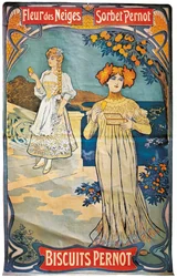 Póster publicitario de galletas Pernod, 1897