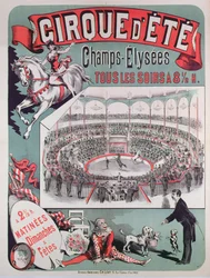 Póster publicitario del Cirque d