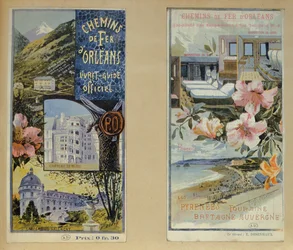 Carteles publicitarios del Chemin de Fer d