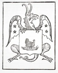 Poule Noire, frontispicio, El Dragón Rojo