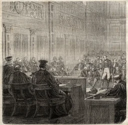Proceso por la Corte Real de Poitiers del General Jean Baptiste Breton, conocido como Berton (1769-1822) en 1822
