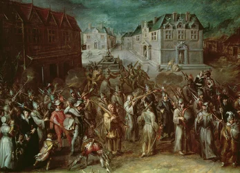 Procesión de la Liga Santa en 1590