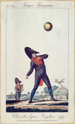 Alumno del Liceo Napoleón jugando a la pelota, c.1805