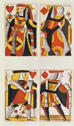 Reina y Jack jugando a las cartas