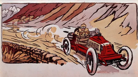 Carrera entre París y Viena: un Renault bate el récord de velocidad en 15 horas, 46 minutos y 41 segundos para una distancia de 1.419 kilómetros.