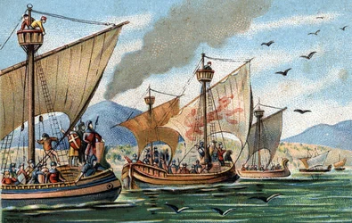 Reconquista de Sicilia Oriental sobre los árabes: Roger de Hauteville conquista Puglia y Calabria y aniquila la flota sarracena en Palermo