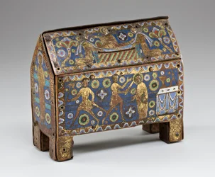 Relicario que representa el martirio de Thomas Becket, Limoges, c.1210