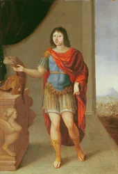 René de Froullay, Conde de Tessé vestido como un Guerrero Romano
