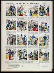 Propaganda republicana en apoyo de la fundación de la Tercera República, c.1881