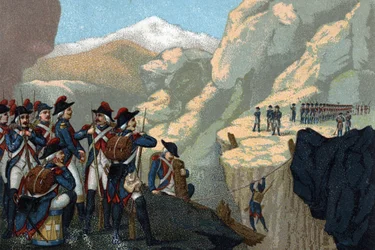 Campaña del ejército de reserva en 1800: Paso del Simplon por el General Bethencourt en mayo de 1800.