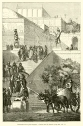 Restauración de un palacio asirio