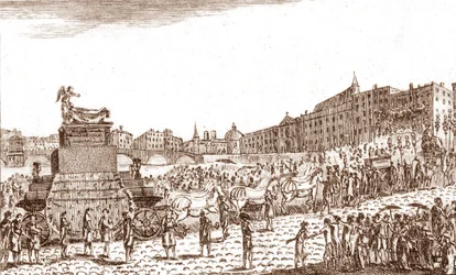 Retorno de las cenizas de Voltaire (François Marie Arouet dit Voltaire)