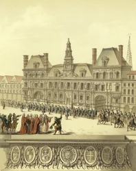 Revisión de los guardias de la ciudad de París