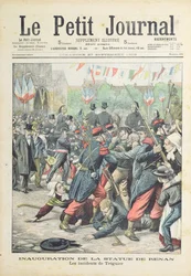 Disturbio en Treguier en la inauguración de una estatua de Renan, ilustración de portada de 