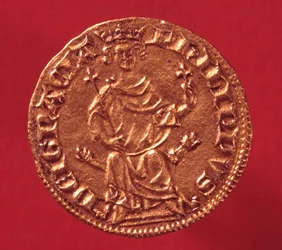 Ecu de oro real por Felipe IV el Hermoso (1268-1314). 1290. París, Museo de la Moneda