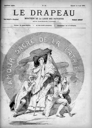 Amor sagrado a la patria - portada de La Bandera - Monitor de la Liga de Patriotas - 22 de agosto