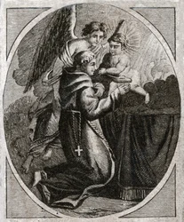 San Antonio de Padua. (grabado de principios del siglo XIX)