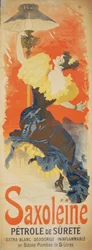 Aceite de lámpara de seguridad Saxoleine, 1890s