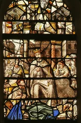 Escena de la vida de San Luis: haciendo justicia