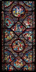 Escenas de la vida de Carlomagno (747-814) del deambulatorio, c.1215-25