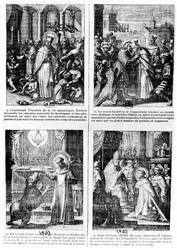 Escenas de la vida de San Norberto, fundador de la orden de canónigos regulares premonstratenses