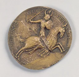 Sello de Jean IV el Valiente (1341-99) Duque de Bretaña