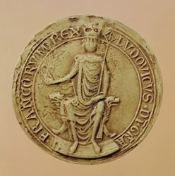 Sello de Luis VIII (1187-1226) (cera)