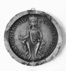 Sello de Luis VII (1120-80) 1175