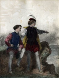 «¿Ve?», dijo Gustavo Vasa (Gustavo I Vasa: 1495 - 1560) a Sture, mostrándole el punto negro en el horizonte (la flota danesa de Cristián II que se dirigía a Suecia) - en «Los niños ilustres - relatos históricos» de Madame Eugénie Foa
