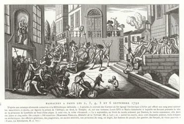 Masacres de septiembre, París, Revolución Francesa, 1792