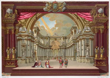 Diseño de escenografía para el Teatro de Versalles