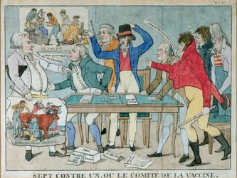 Siete contra uno, o El Comité de la Vacuna, c.1800