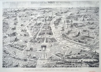 Plano simplificado de París indispensable para los extranjeros para guiarse solos en la ciudad