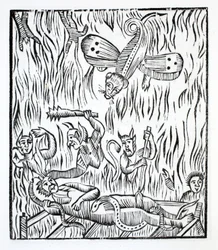 Pequeño dibujo del estado infeliz de un alma condenada