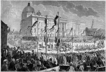 Entrada solemne de Guillermo I (1797-1888), Rey de Prusia, a Berlín, 22 de octubre