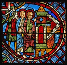 San Simón y San Judas son llevados a prisión por un guardián