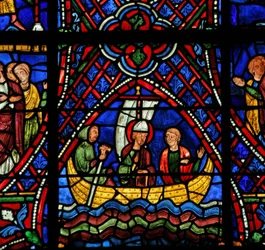 San Apolinar: en un barco