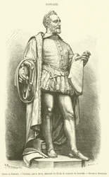Estatua de Ronsard, en Vendôme