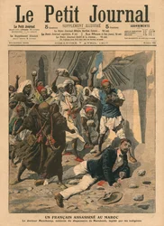 Lapidación del doctor francés Mauchamp en Marruecos, ilustración de 