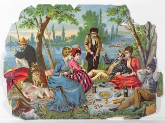 Picnic de verano junto al río
